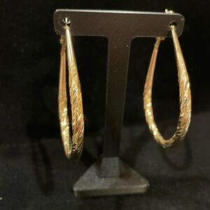 Teardrop Hoop Earrings